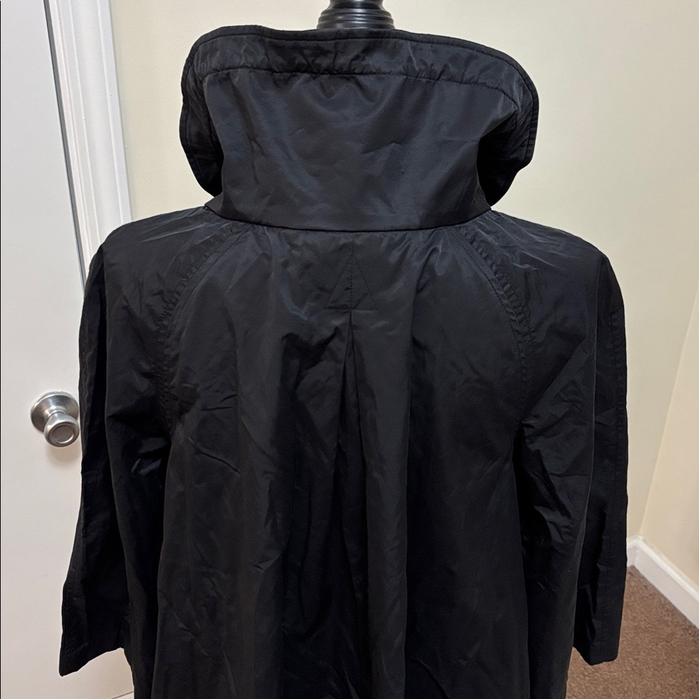 Simply Vera Vera Wang Black Utility Snap Front Jacket with 3/4 Sleeves size L - Picture 7 of 12